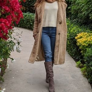 HYFVE Double Breasted Teddy Bear Coat